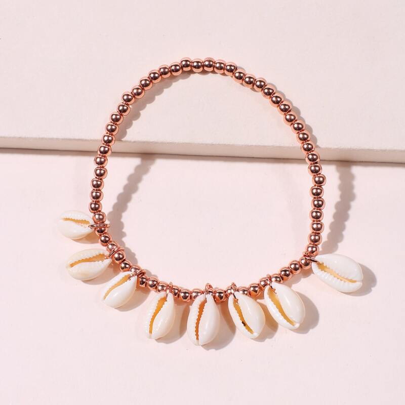 

Shell Beaded Bracelet, Multicolor