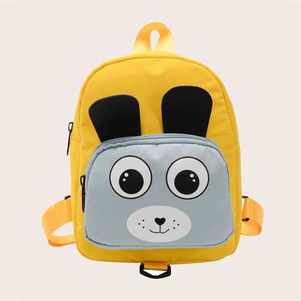

Kids Cartoon Graphic Backpack, Yellow