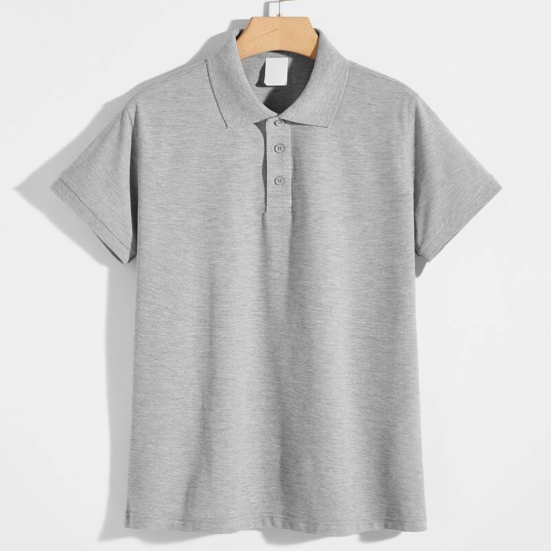 

Guys Solid Polo Shirt, Light grey
