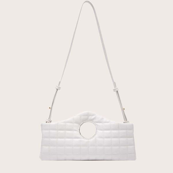 

Stitch Detail Cut Out Bag, White