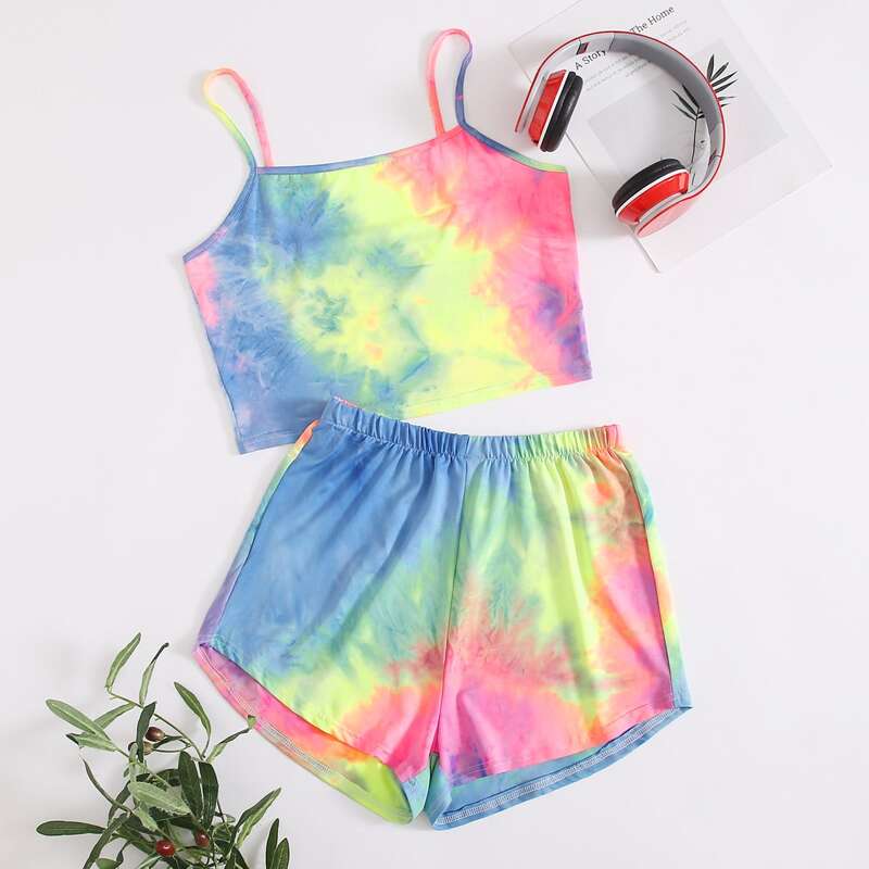 

Tie Dye Cami PJ Set, Multicolor