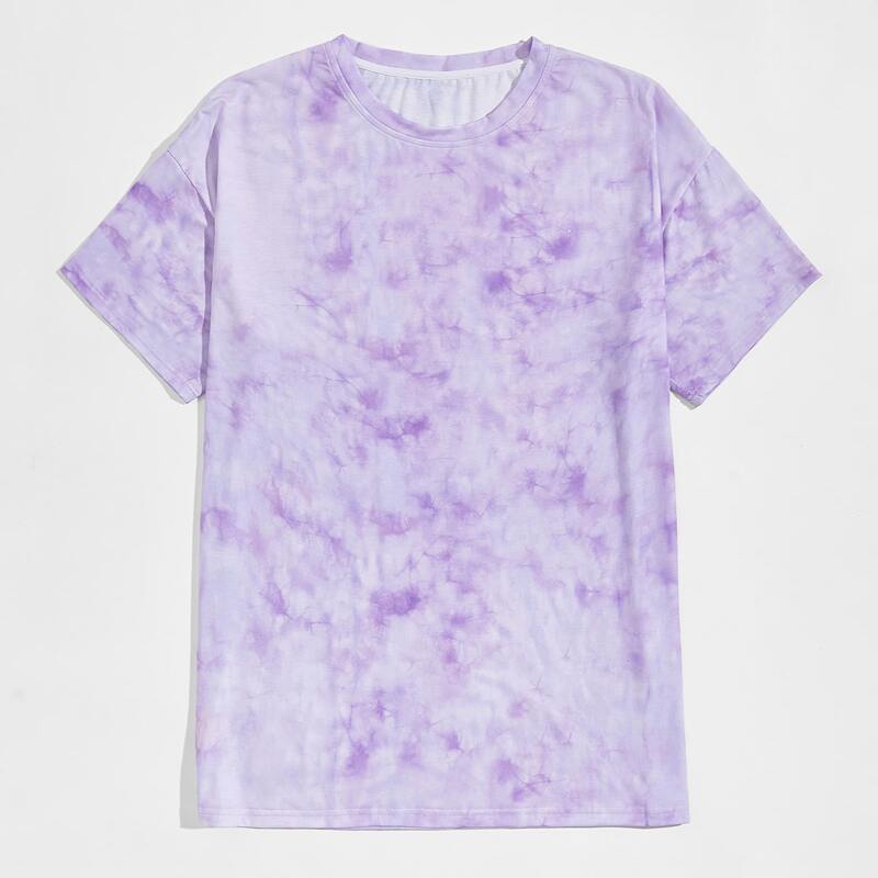 

Guys Tie Dye Tee, Lilac purple