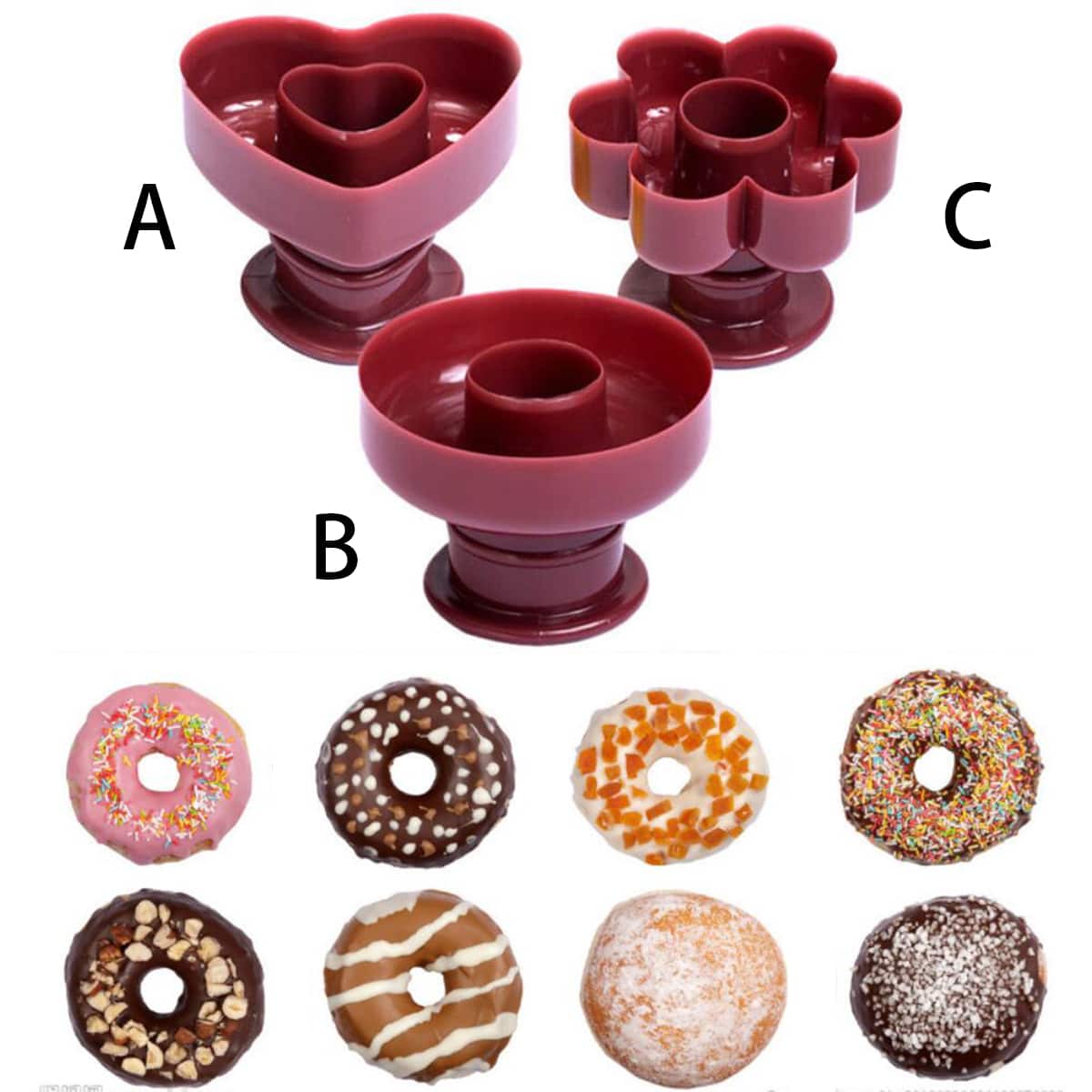 

1pc Donut Mold, Multicolor