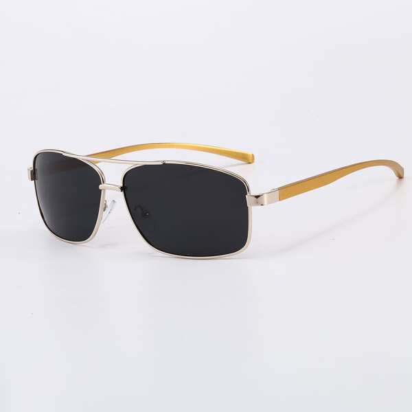 

Men Top Bar Polarized Sunglasses, Black
