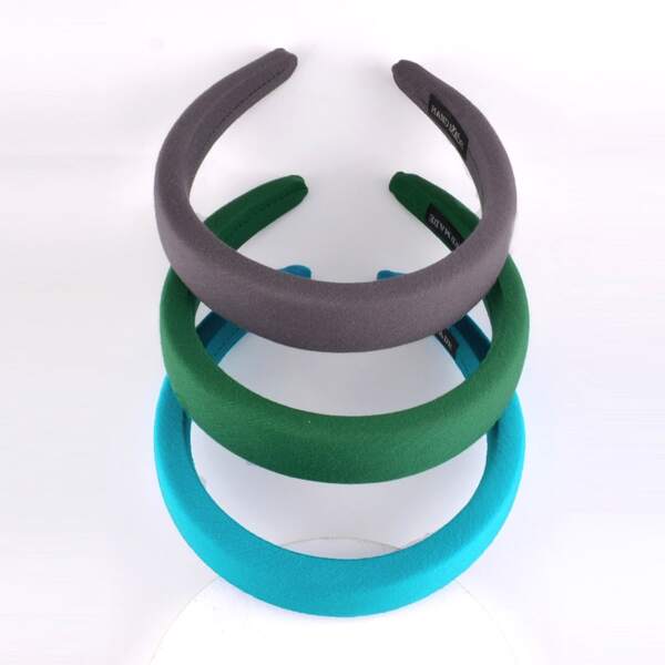 

3pcs Simple Solid Hair Hoop, Multicolor