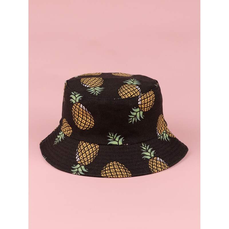 

Pineapple Bucket Hat, Black