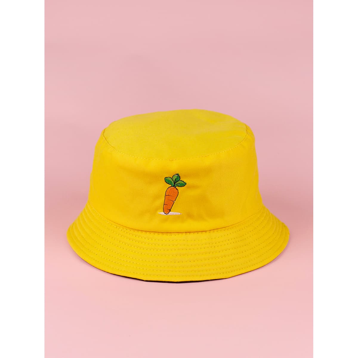 

Carrot Reversible Bucket Hat, Yellow bright