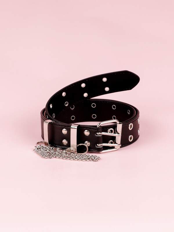 eyelet buckle belt
