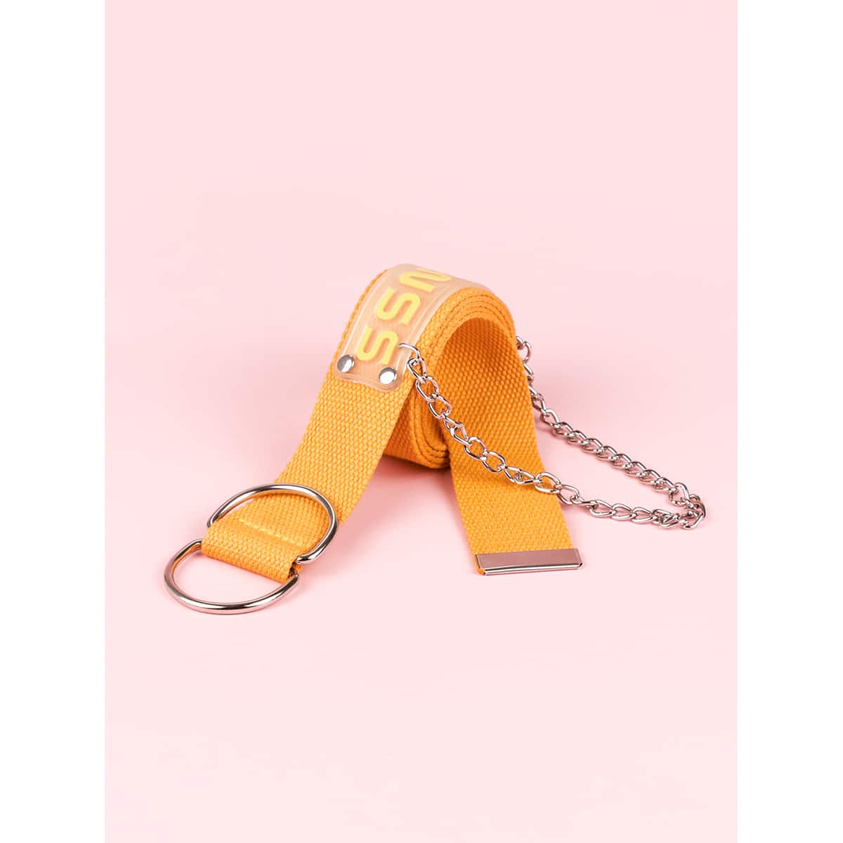 

Chain Charm Tape Belt, Orange