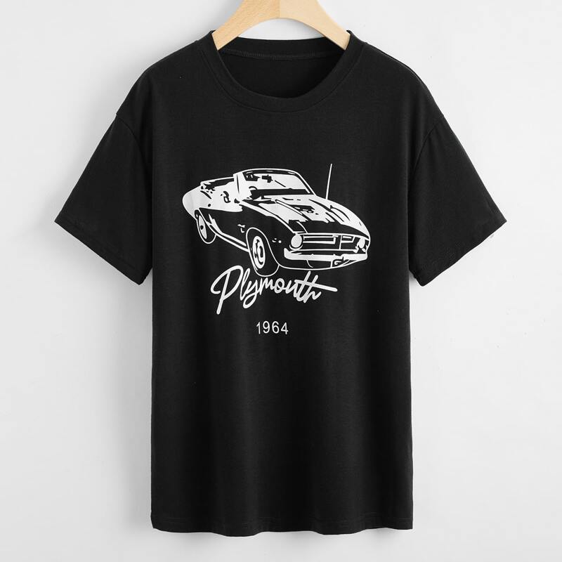 

Car Graphic Tee, Black
