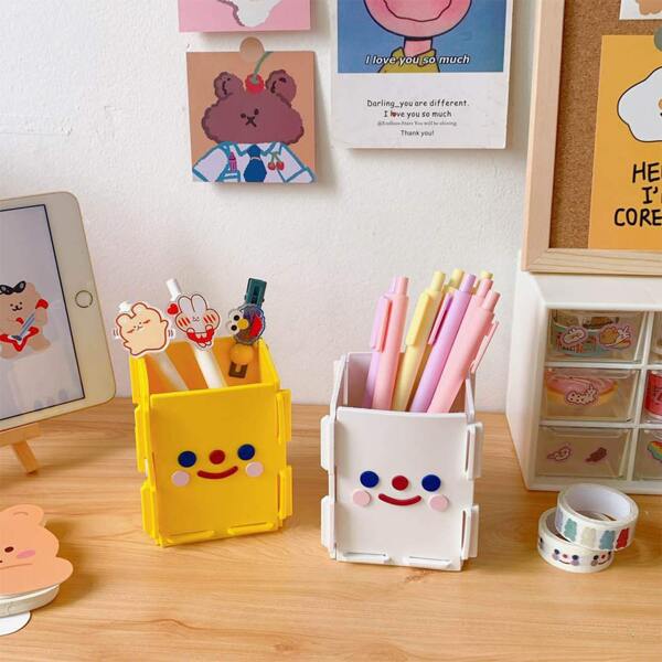 

1pc Cartoon Pencil Holder, Multicolor