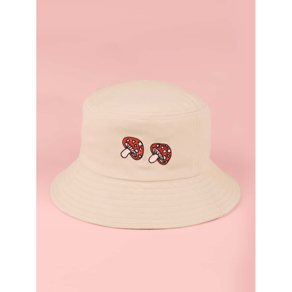 

Mushroom Bucket Hat, Beige pastel