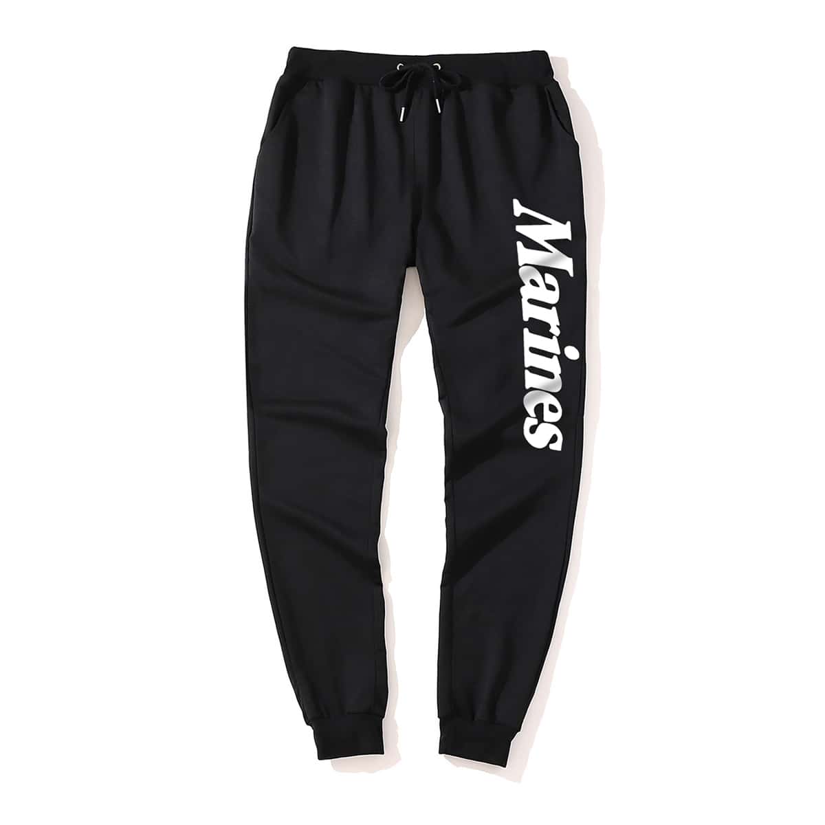 

Guys Letter Graphic Joggers, Black