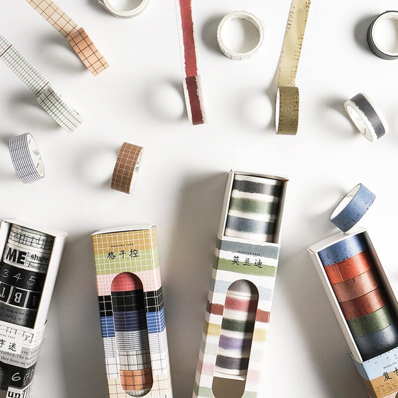 

10rolls DIY Decorative Tape, Multicolor