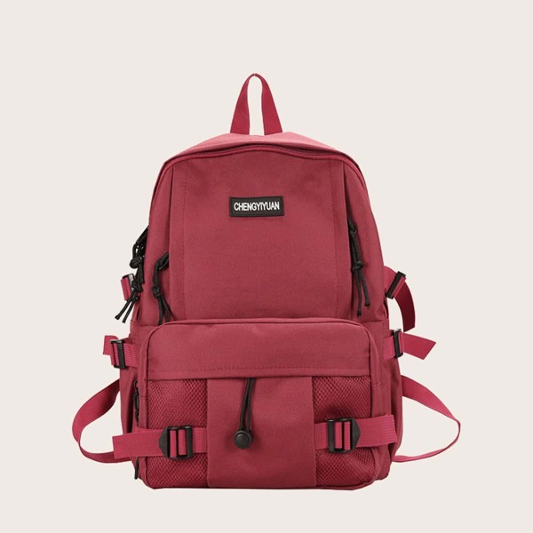 

Girls Pocket Front Backpack, Red