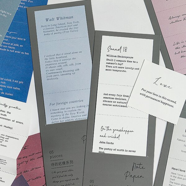 

5sheets Slogan Graphic Random Material Paper, Multicolor
