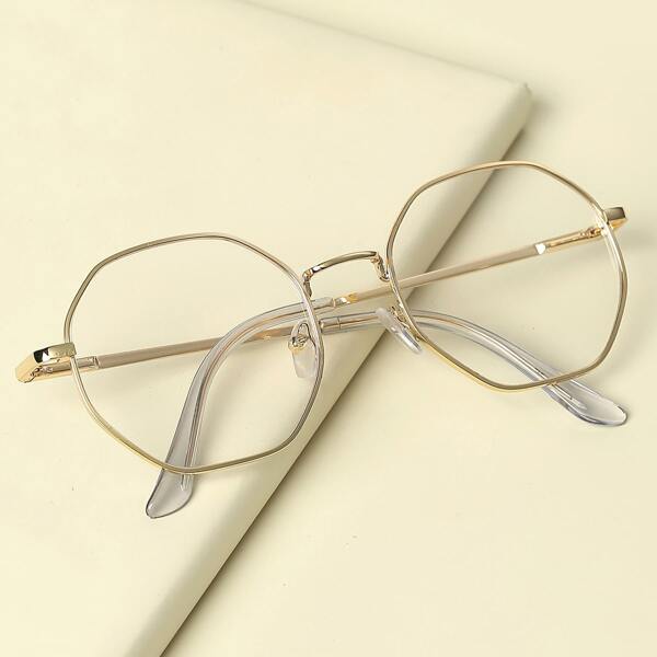 

Toddler Kids Metal Frame Glasses, Gold