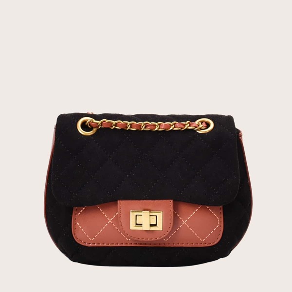 

Two Tone Saddle Bag, Brown