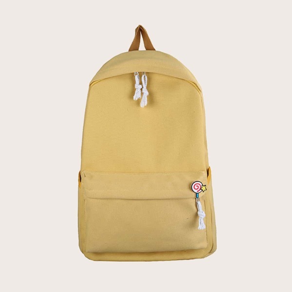 

Girls Pocket Front Backpack, Yellow