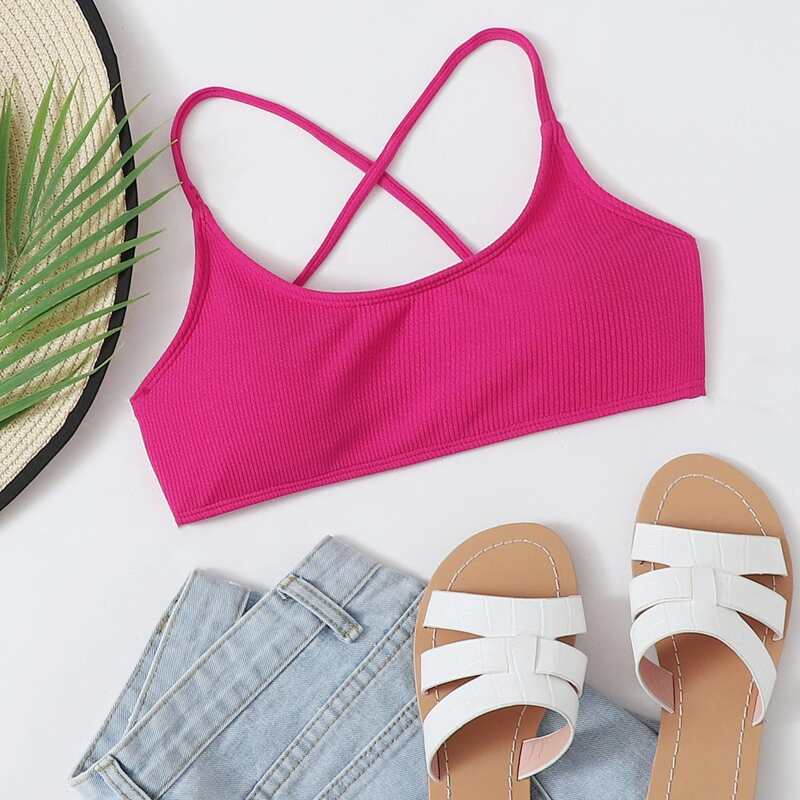 

Tie Back Bikini Top, Red violet