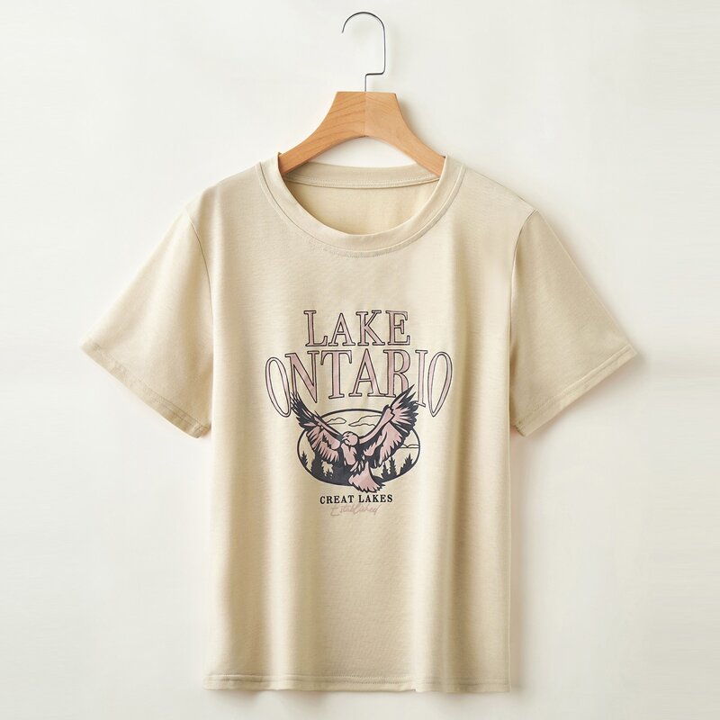 

Eagle Graphic Tee, Beige