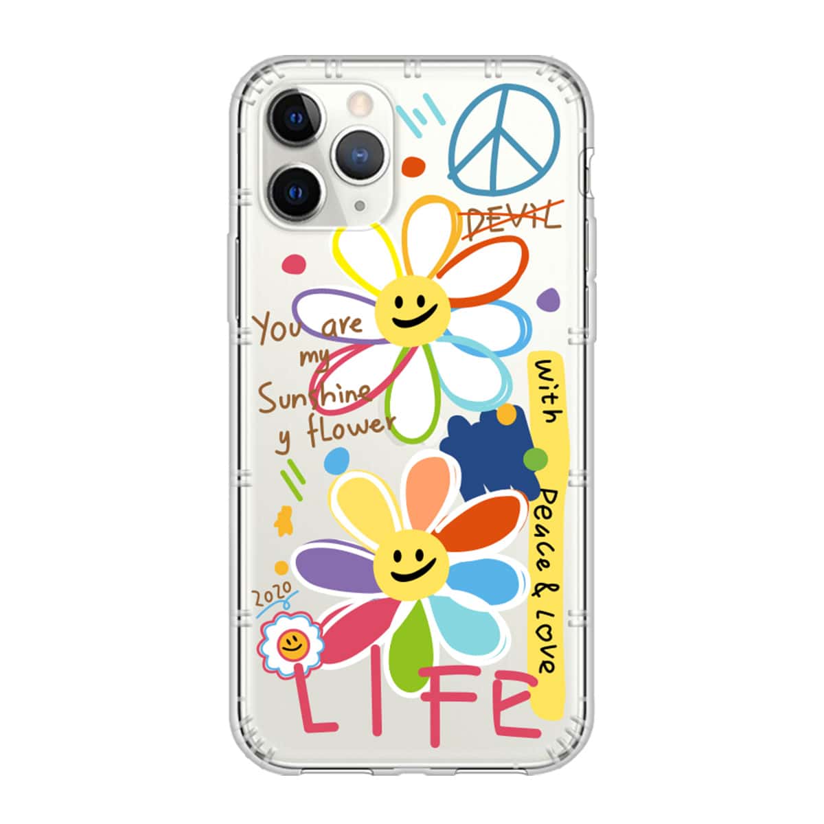 

1pc Cartoon Graphic iPhone Case, Multicolor