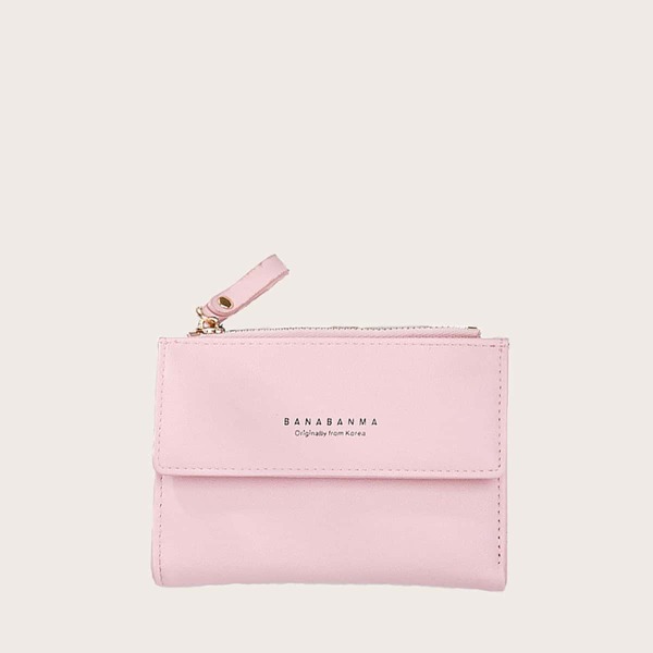 

Letter Graphic Fold Over Purse, Pink