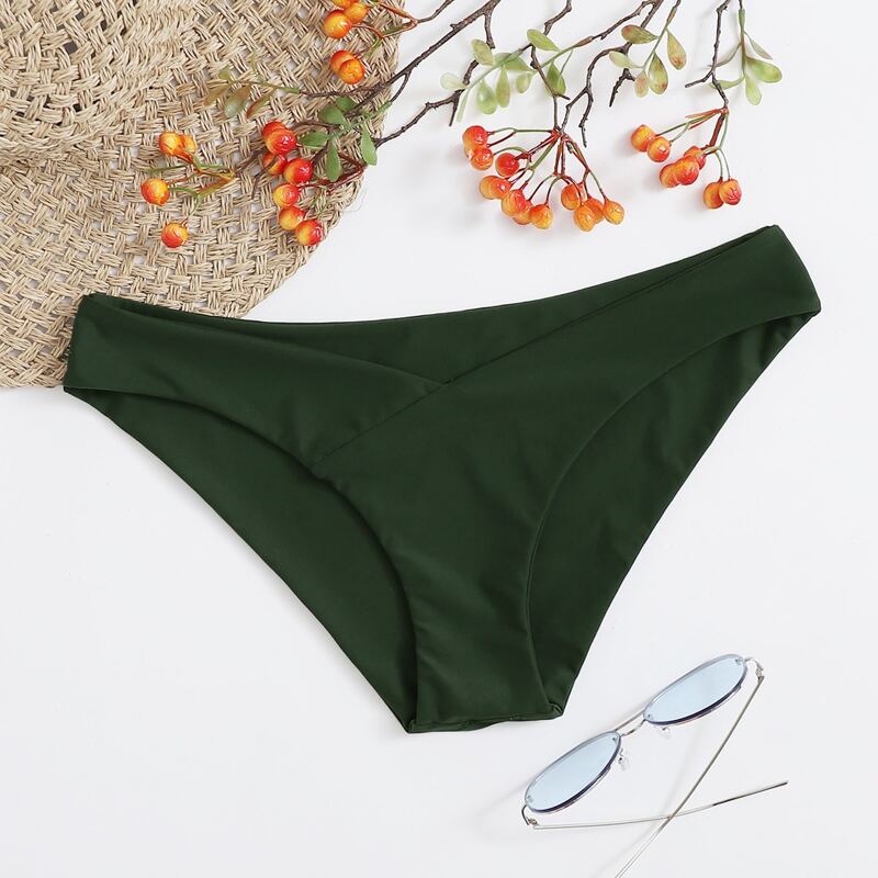 

Solid Bikini Panty, Army green