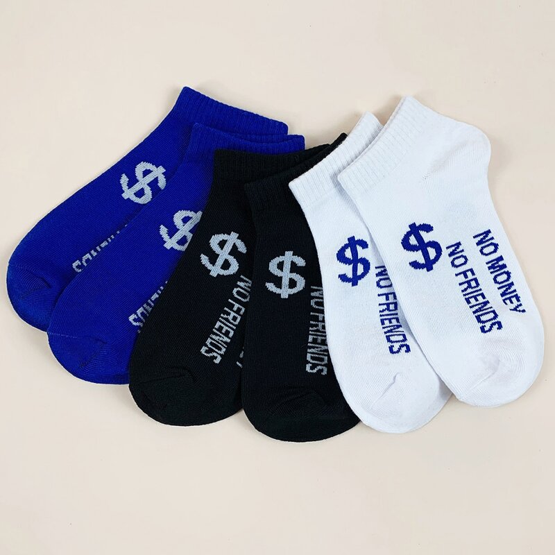 

6pairs Guys Letter Graphic Ankle Socks, Multicolor