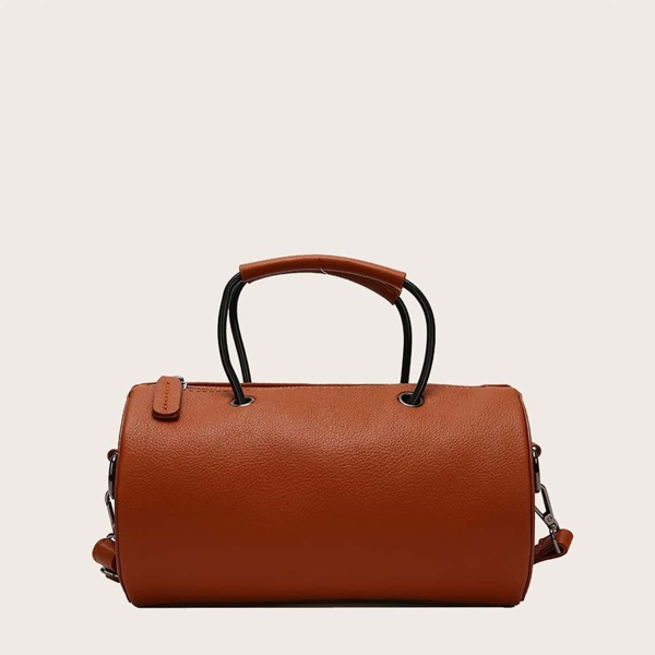 

Minimalist Barrel Bag, Brown