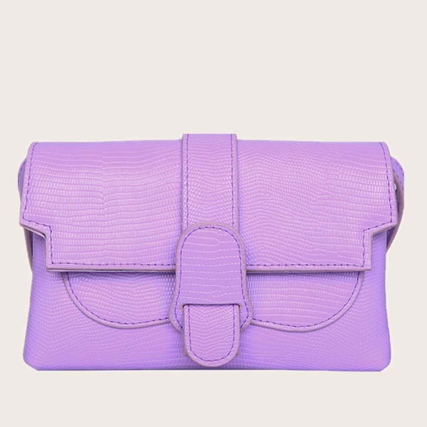 

Lizard Embossed Crossbody Bag, Purple
