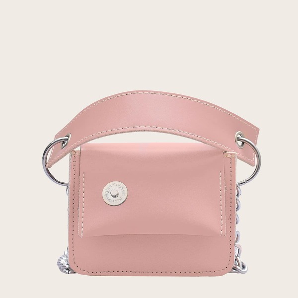 

Girls Flap Satchel Bag, Pink