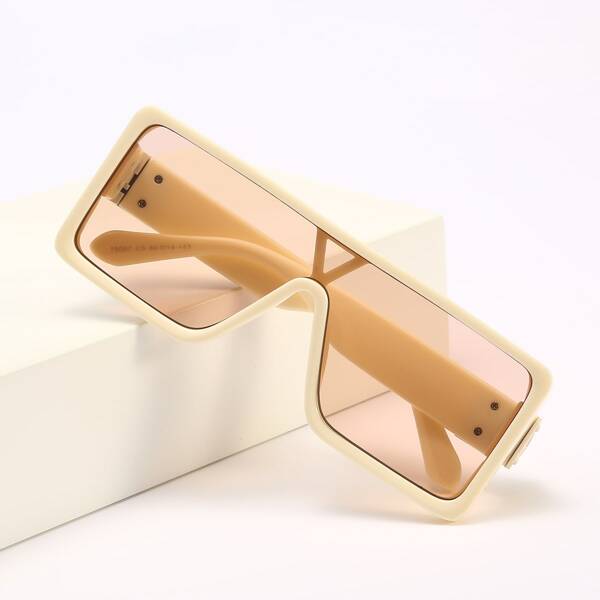 

Top Flat Square Sunglasses, Champagne