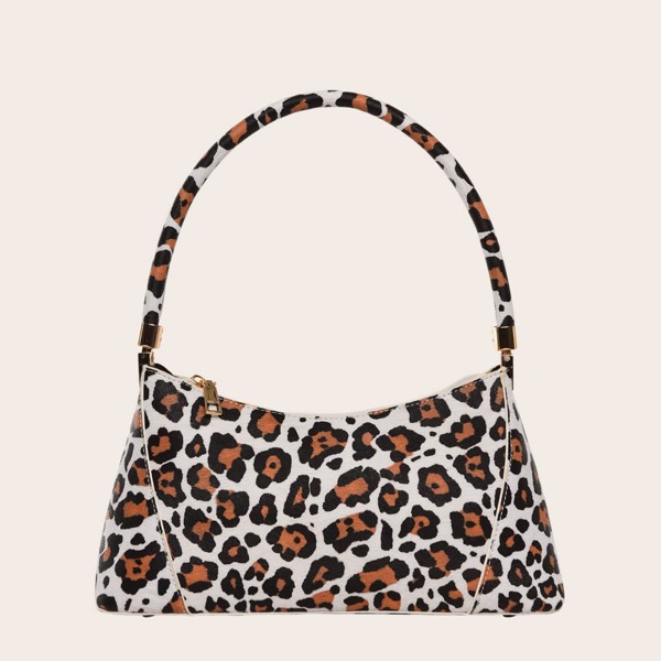 

Leopard Baguette Bag, Multicolor