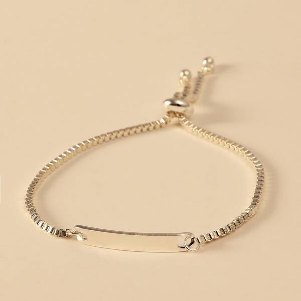 

Geometric Decor Bracelet, Silver