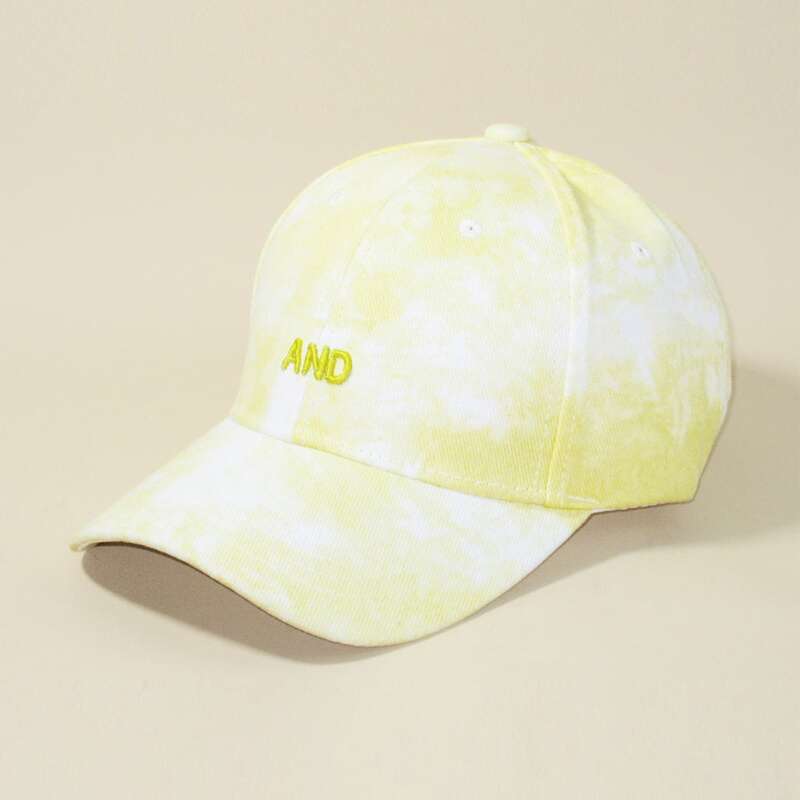 

Guys Letter Embroidered Baseball Cap, Yellow