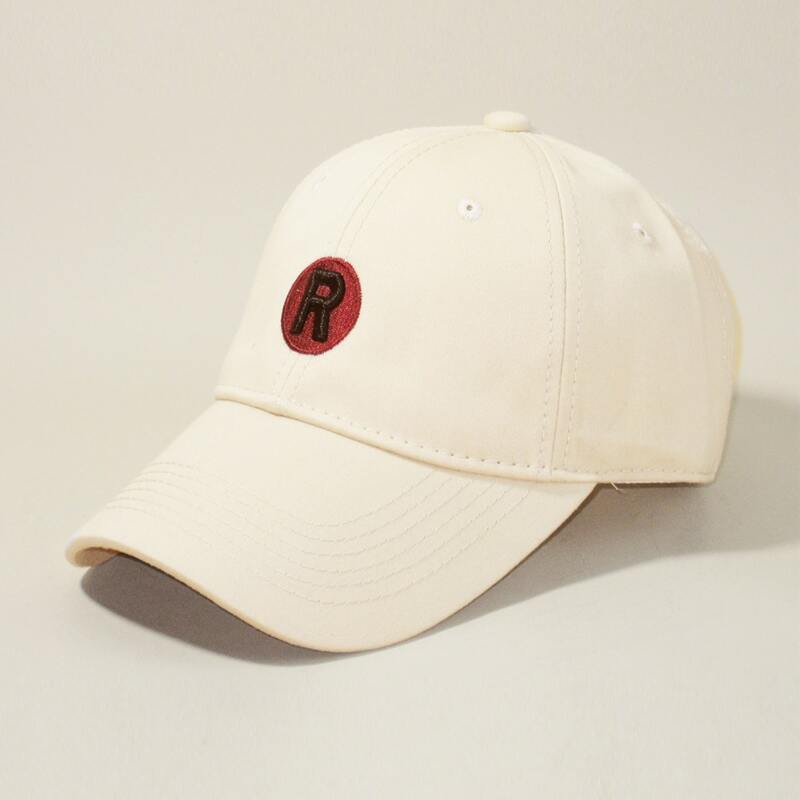 

Guys Letter Embroidered Baseball Cap, Beige