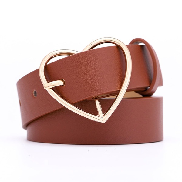 

Girls Heart Buckle belt, Brown