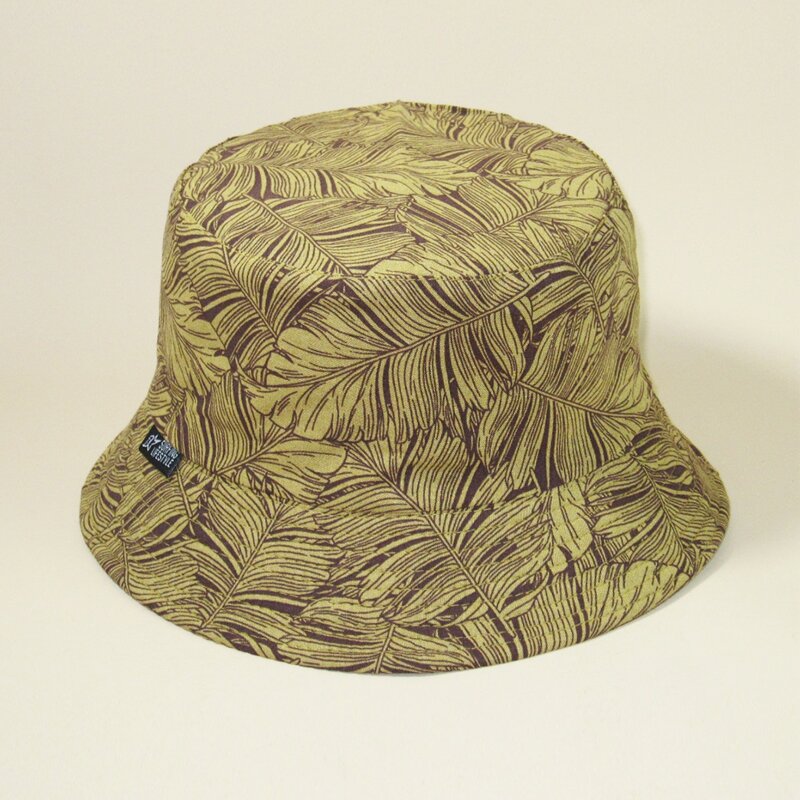 

Guys Leaf Pattern Bucket Hat, Yellow