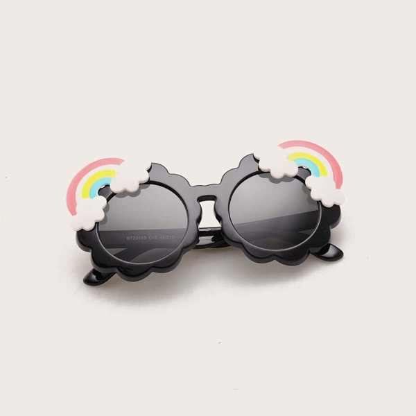 

Kids Rainbow Decor Polarized Sunglasses, Black