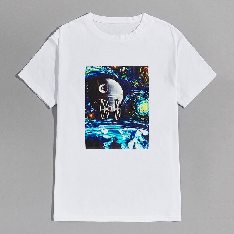 

Guys Graphic Print Tee, White