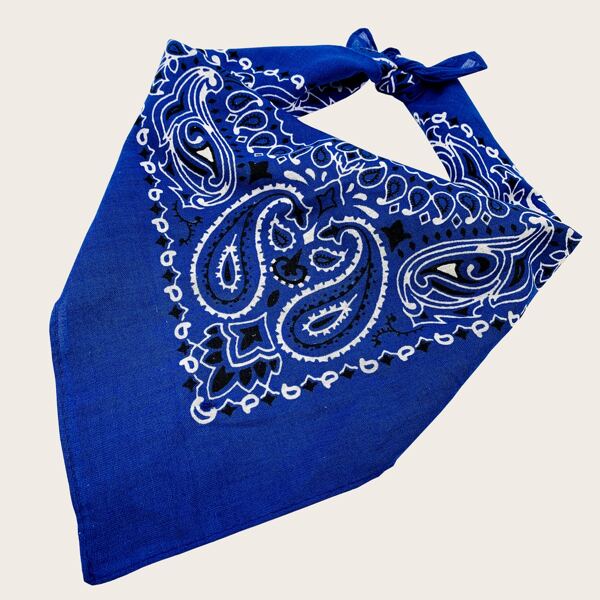 

Paisley Pattern Bandana, Blue