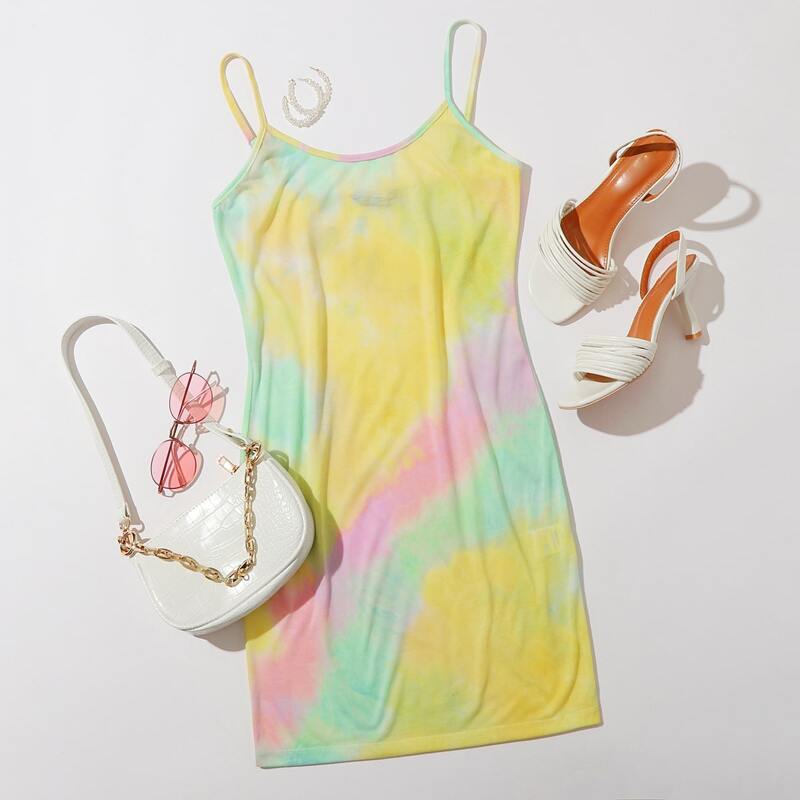 

Tie Dye Bodycon Dress, Multicolor