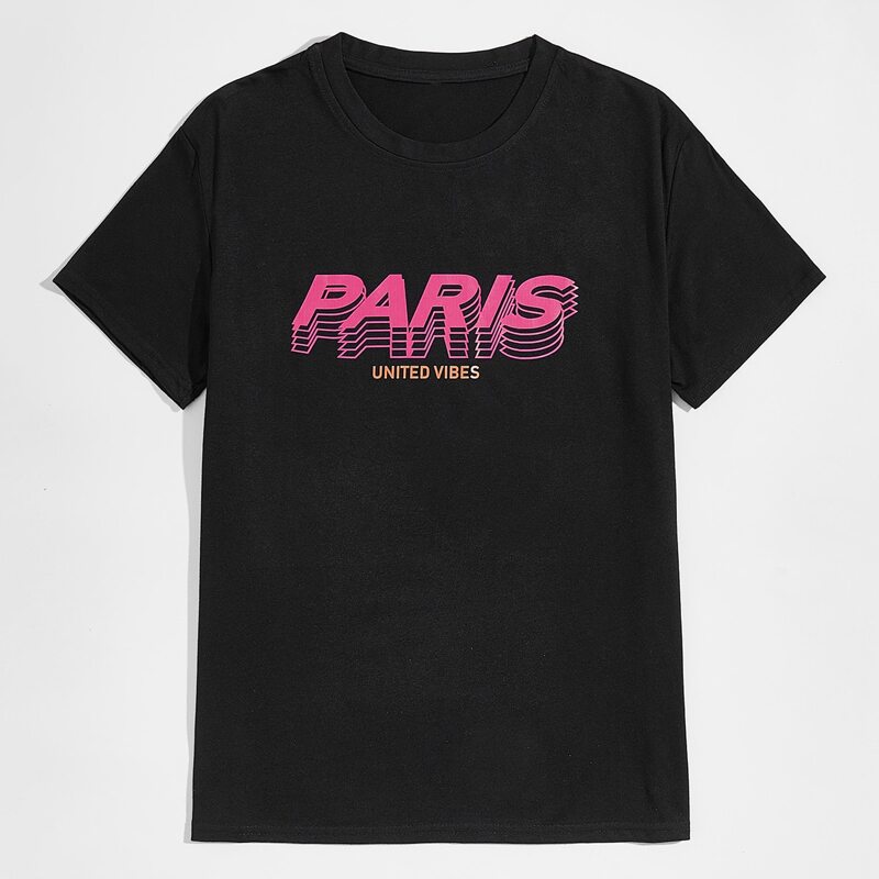 

Guys Letter Graphic Tee, Black