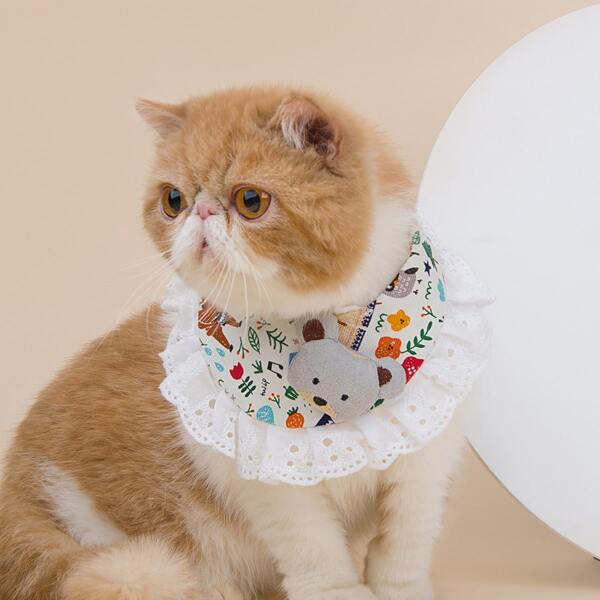

1шт бандана для кошек, Многоцветный