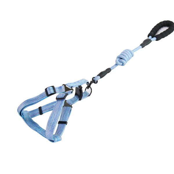 

1pc Dog Harness & 1pc Leash, Blue