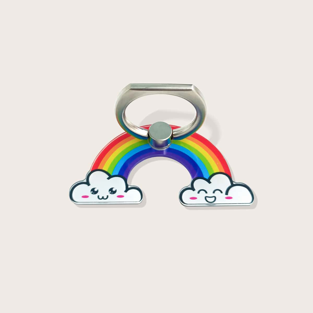 

Rainbow Shaped Phone Ring, Multicolor