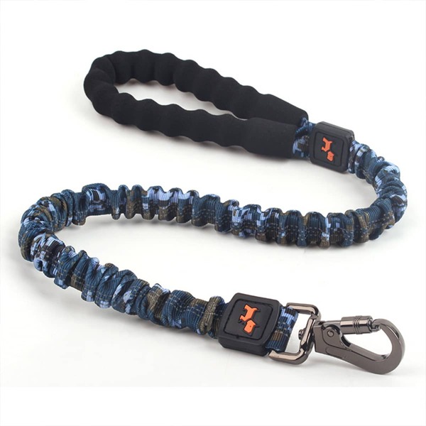 

1pc Dog Camo Print Elastic Leash, Blue