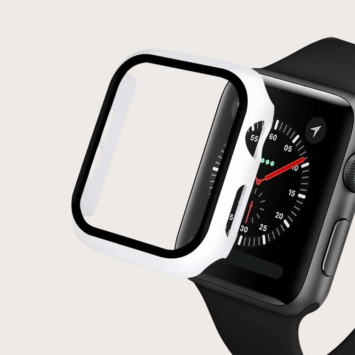 

Contrast Frame Apple Watch Case, White