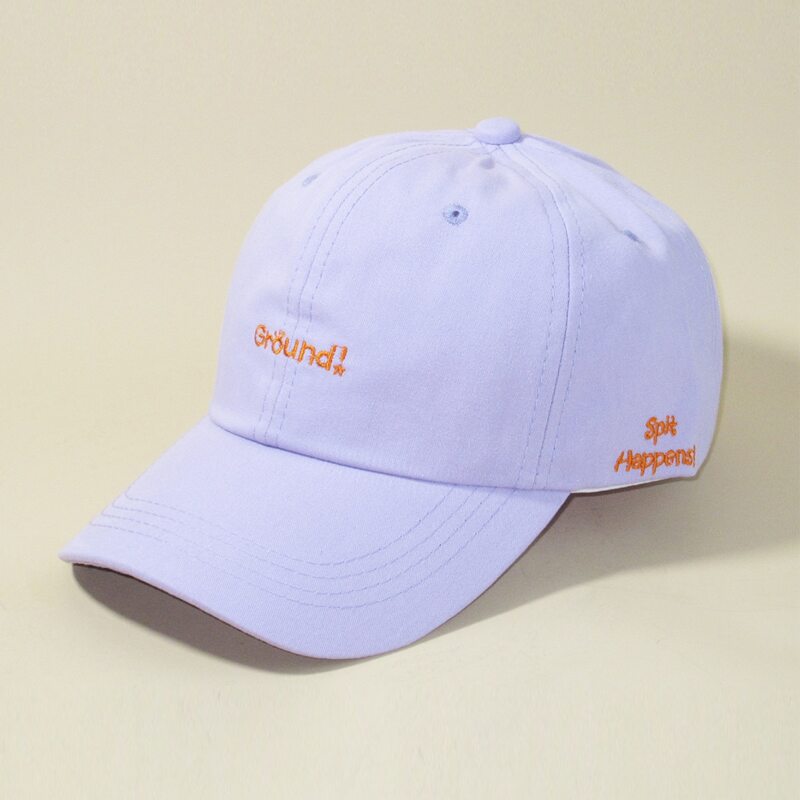 

Guys Letter Embroidery Baseball Cap, Purple